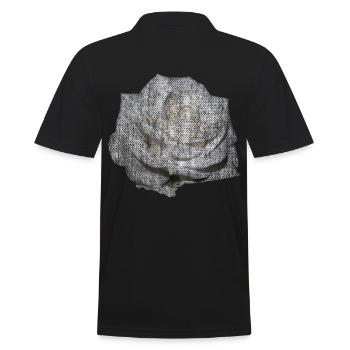 FLEUR Rose Blanche - Polo Homme - noir - Dos - Kai (181cm)