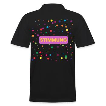 Mood Confetti Mood Cannon Confetti Cannon - Men's Polo Shirt - black - Back - Kai (181cm)