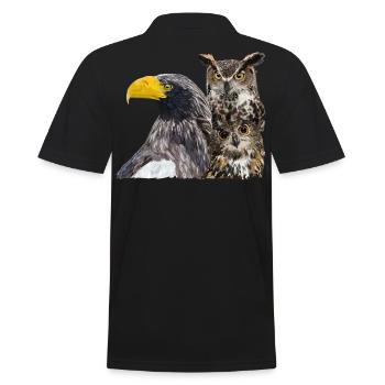 Oiseaux de proie - Polo Homme - noir - Dos - Kai (181cm)