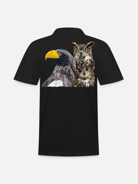 Birds of prey - Men's Polo Shirt - black