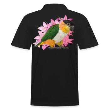 Caique - Männer Poloshirt - Schwarz - Hinten - Kai (181cm)