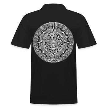 Aztec Aztec circle - Men's Polo Shirt - black - Back - Kai (181cm)