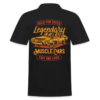 Muscle Car Limited Edition - Polo Homme - noir - Dos - Kai (181cm)