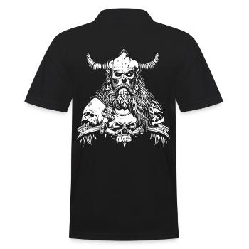Berserker Evil Vikings - Men's Polo Shirt - black - Back - Kai (181cm)