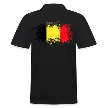 Belgium Belgium Gift Idea - Men's Polo Shirt - black - Back - Kai (181cm)