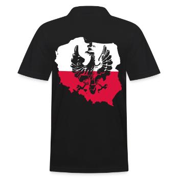 Pays polonais Drapeau polonais Drapeau - Polo Homme - noir - Dos - Kai (181cm)