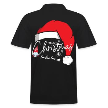 Noël Gnome Merry Christmas - Polo Homme - noir - Dos - Kai (181cm)