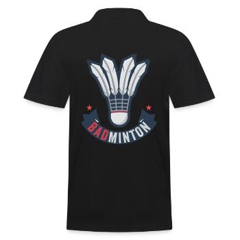 Badminton - Männer Poloshirt - Schwarz - Hinten - Kai (181cm)