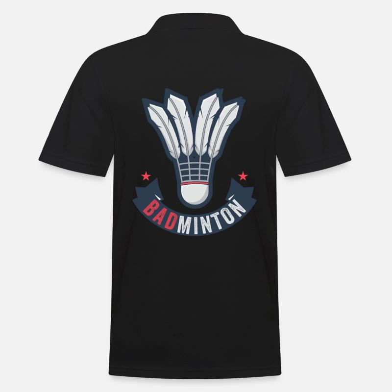 Badminton - Männer Poloshirt - Schwarz