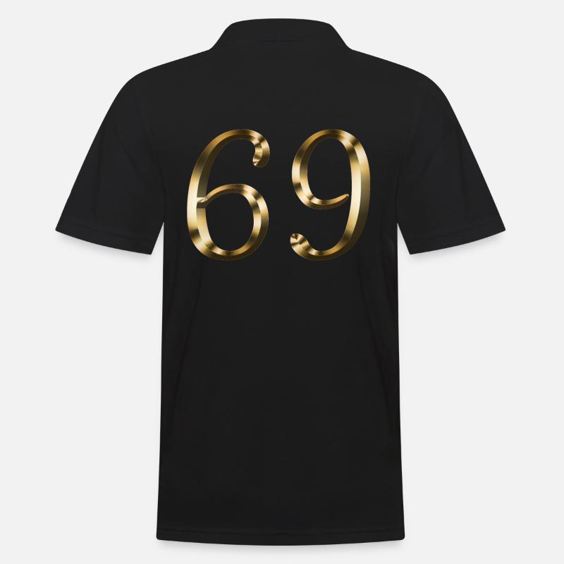 69 år 69 år gammel 69-års fødselsdagsgave - Herre poloshirt - sort