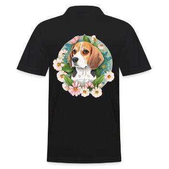 Beagle Dog Owners - Men's Polo Shirt - black - Back - Kai (181cm)