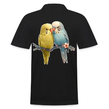 Budgies - Men's Polo Shirt - black - Back - Kai (181cm)