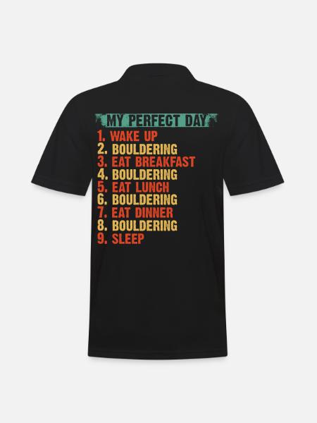 Bouldern Bouldern Geschenk - Männer Poloshirt - Schwarz