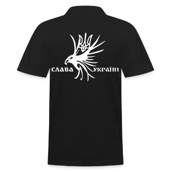 Slava Ukraini Tryzub - Ukraine - Polo Homme - noir - Dos - Kai (181cm)