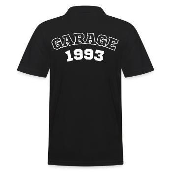 UKG UK Garage Music - Rave outfit Football - Men's Polo Shirt - black - Back - Kai (181cm)