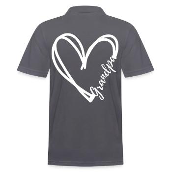 Opa - Männer Poloshirt - Anthrazit - Hinten - Nico (186cm)