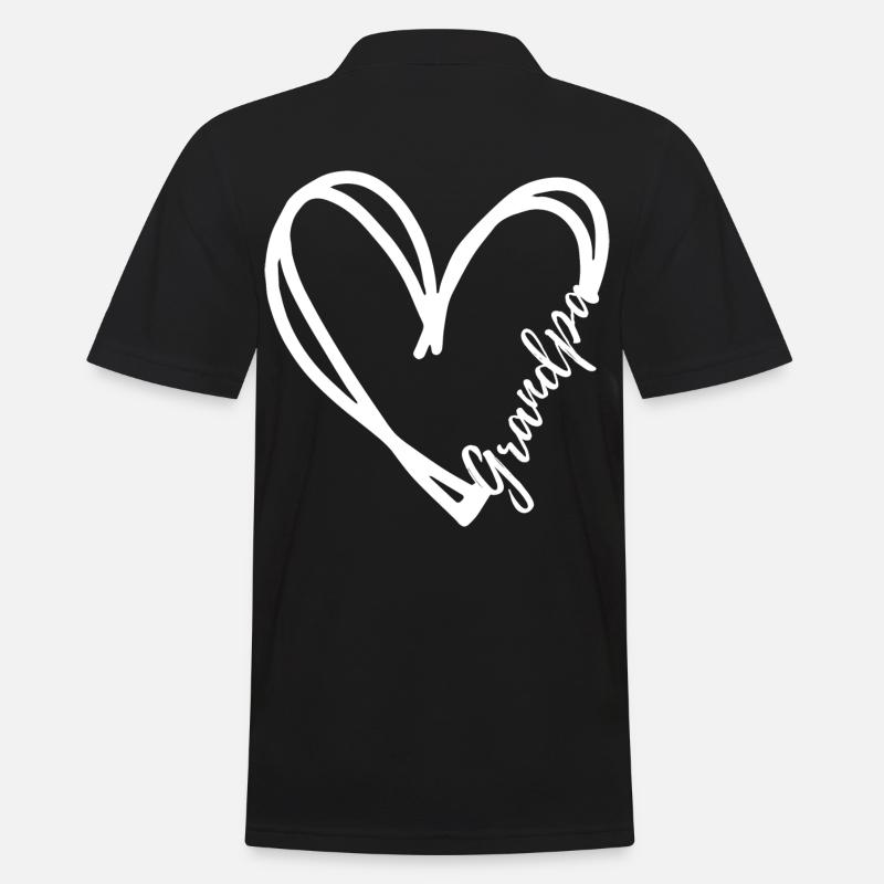 Opa - Männer Poloshirt - Schwarz