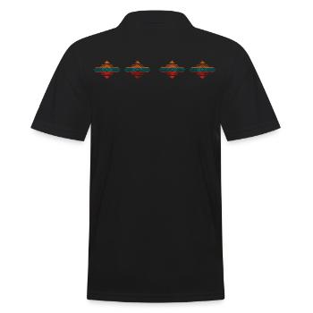 Wild Tribe Apparel - Männer Poloshirt - Schwarz - Hinten - Kai (181cm)