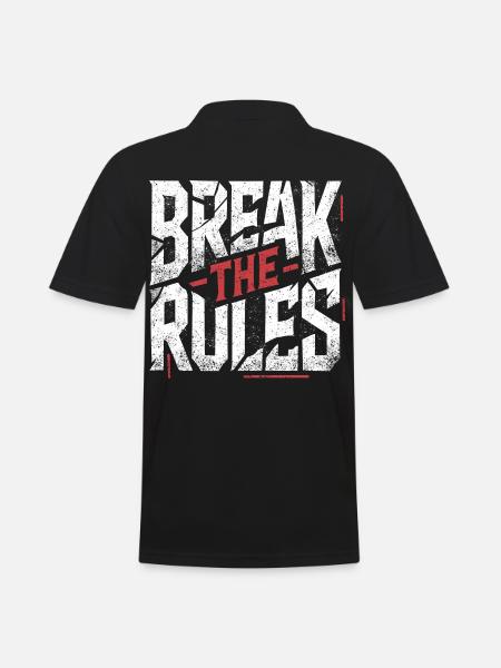 Break the Rules - Men's Polo Shirt - black