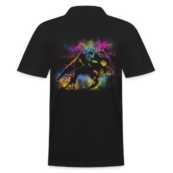 Couleurs de football - Polo Homme - noir - Dos - Kai (181cm)