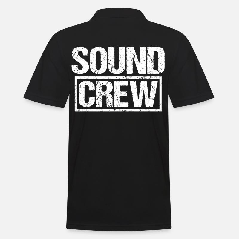 Membre de l’uniforme de l’équipe audio sonore - Polo Homme - noir