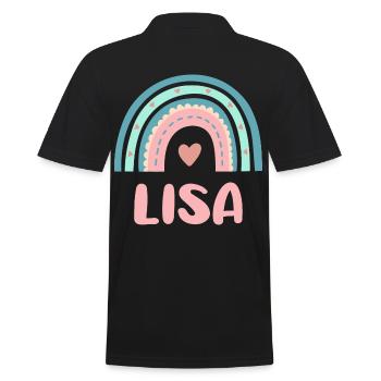 Lisa Nom Rainbow Baby - Polo Homme - noir - Dos - Kai (181cm)