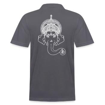 Dieu indien Ganesha - Polo Homme - charbon - Dos - Nico (186cm)