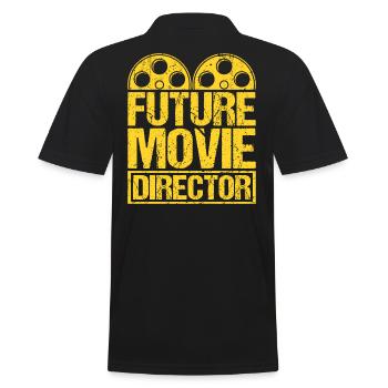 Futur réalisateur de film Équipe Étudiant Bébé - Polo Homme - noir - Dos - Kai (181cm)