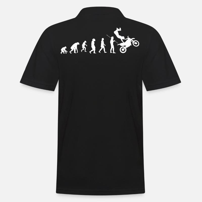 Motocross evolution - Men's Polo Shirt - black