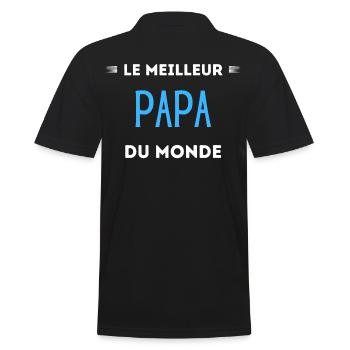 Le meilleur papa du monde - Polo Homme - noir - Dos - Kai (181cm)