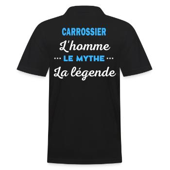 CARROSSIER homme mythe légende - Polo Homme - noir - Dos - Kai (181cm)