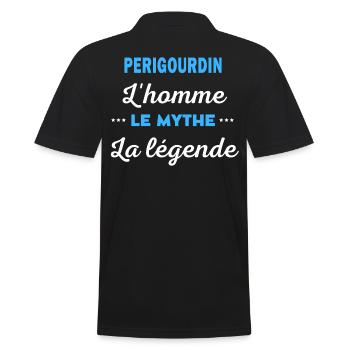 PERIGOURDIN homme mythe légende - Polo Homme - noir - Dos - Kai (181cm)