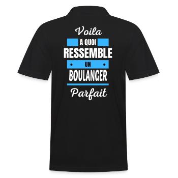 Voila a quoi ressemble un BOULANGER parfait - Polo Homme - noir - Dos - Kai (181cm)