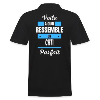 Voila a quoi ressemble un CHTI parfait - Polo Homme - noir - Dos - Kai (181cm)
