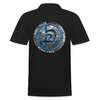 Krav Maga - Men's Polo Shirt - black - Back - Kai (181cm)