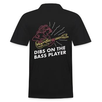 Dibs On The Bass / Bassiste Musicien Guitare Basse - Polo Homme - noir - Dos - Kai (181cm)
