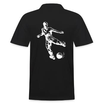 Joueur de football de football - Polo Homme - noir - Dos - Kai (181cm)