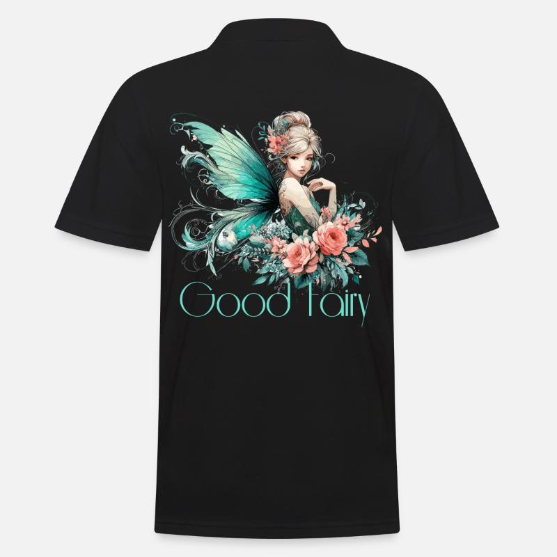 Gute Fee Geschenk - Männer Poloshirt - Schwarz