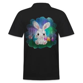 Lapin de Pâques mignon - Polo Homme - noir - Dos - Kai (181cm)