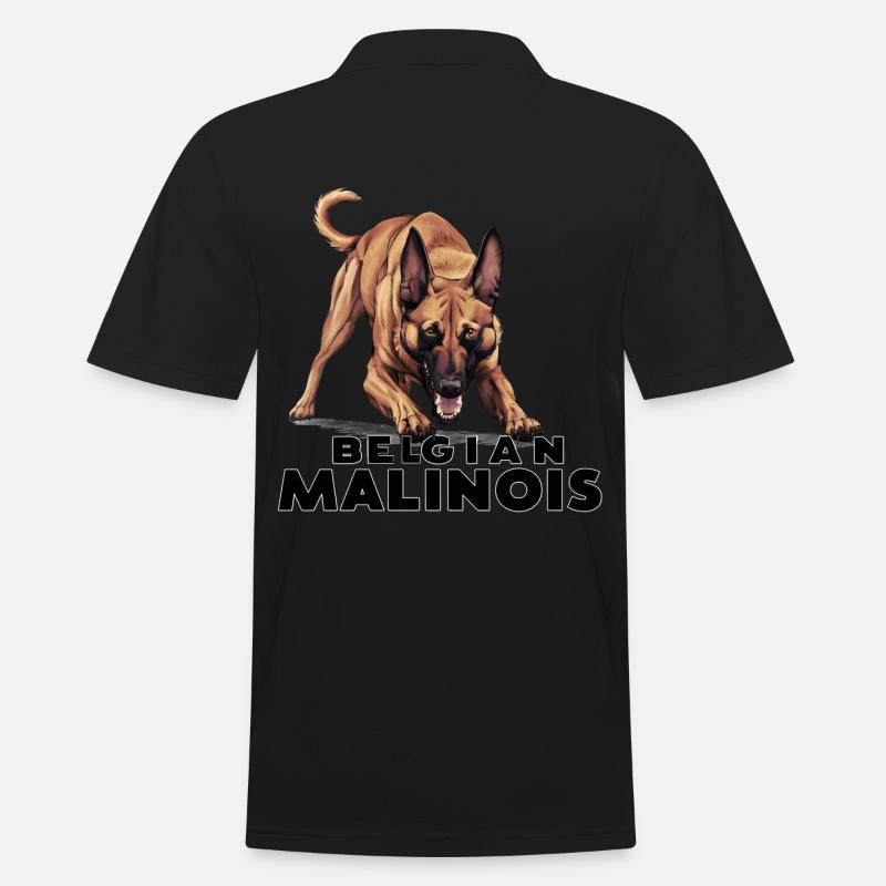 Belgian Malinois - Männer Poloshirt - Schwarz