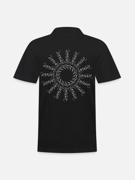 Marissa Nom Nom Mandala - Polo Homme - noir