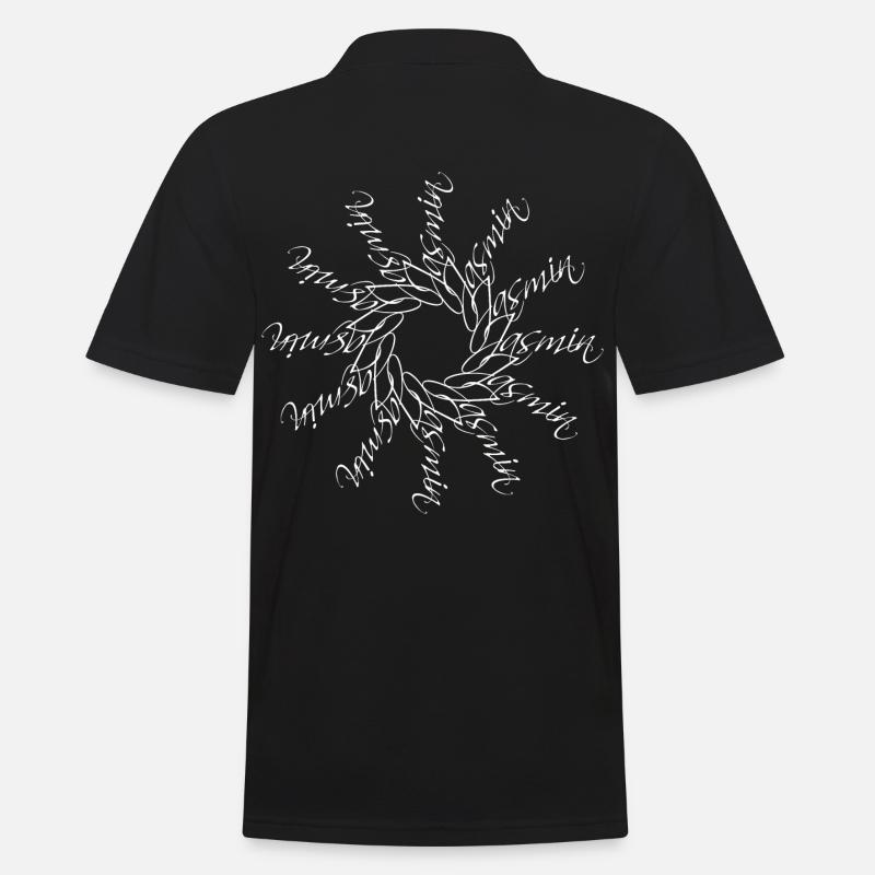 Nom Jasmin Mandala - Polo Homme - noir