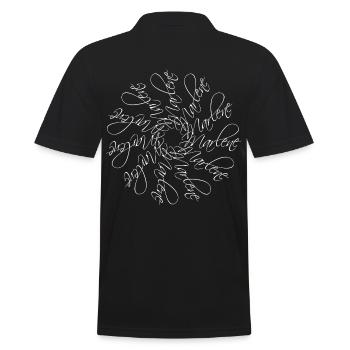 Marlene Name Name Mandala - Men's Polo Shirt - black - Back - Kai (181cm)