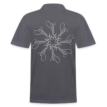Emilia Nom Nom Mandala - Polo Homme - charbon - Dos - Nico (186cm)