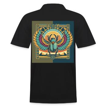 KHEPRI Dieu du Soleil Levant - Polo Homme - noir - Dos - Kai (181cm)