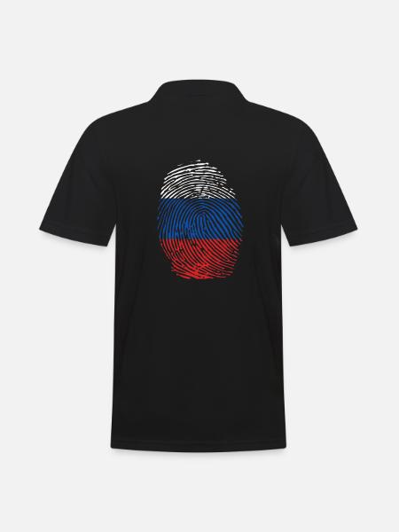 Russie - Polo Homme - noir