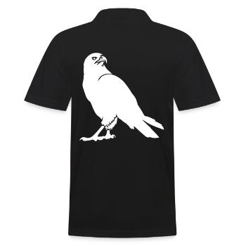 Wildtiere Adler Bussard Wildtiere Vögel Vogel Zoo - Männer Poloshirt - Schwarz - Hinten - Kai (181cm)