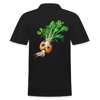 Navets Jardin Jardinage Légumes Jardiniers amateurs - Polo Homme - noir - Dos - Kai (181cm)