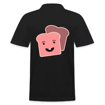 Cadeau de toasts roses - Polo Homme - noir - Dos - Kai (181cm)