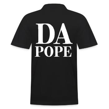 DA POPE Leo - Männer Poloshirt - Schwarz - Hinten - Kai (181cm)